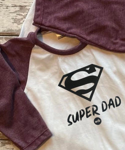 Adult Raglan: Super Dad