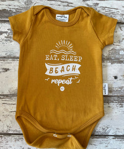 Onesie: Eat, sleep, beach, repeat