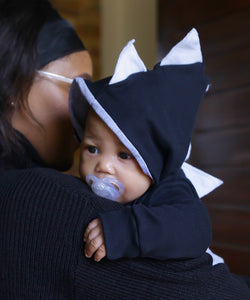 Onesie: Dino Black