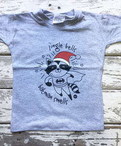 T-shirt: Jingle Bells Batman Smells (4-5 years only)
