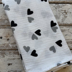 Muslin Heart blanket