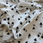 Muslin Heart blanket