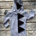 Dino Onesie: grey