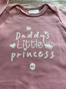 Daddys little princess onesie hotsell