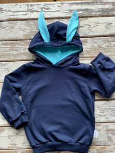 Hoodie: Bunny Navy