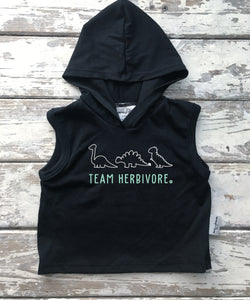 Hooded Vest:  Team Herbivore