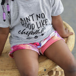 T-shirt: Ain’t no Hood like Childhood