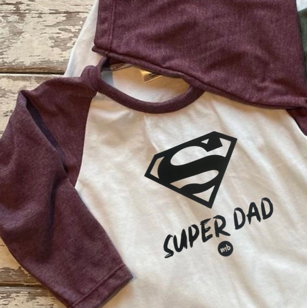 Adult Raglan: Super Dad