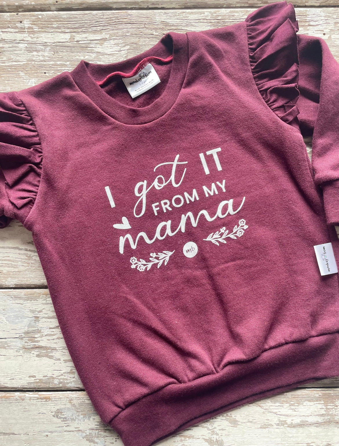 Sweatshirt: I got it from my Mama
