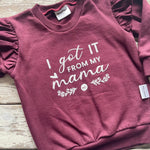Sweatshirt: I got it from my Mama