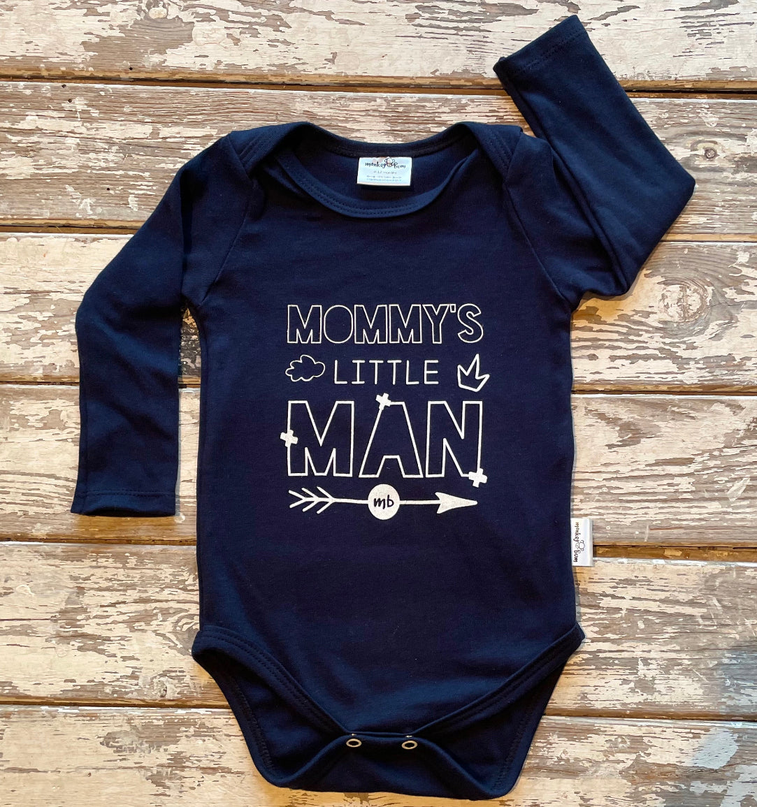 Onesie: Mommy's little man – Monkeybum1