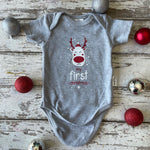 Onesie: My First Christmas (Grey)