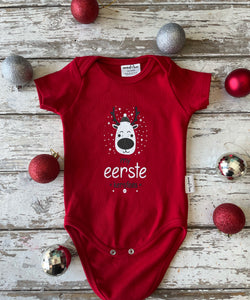 Onesie:  My Eerste Kersfees (Red)